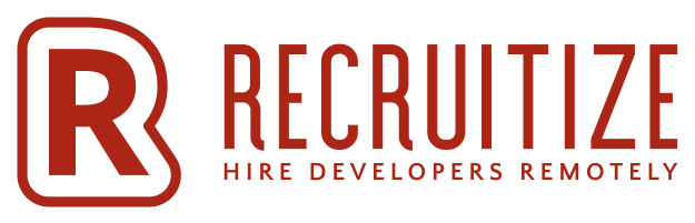 Recruitize dot com logo light version